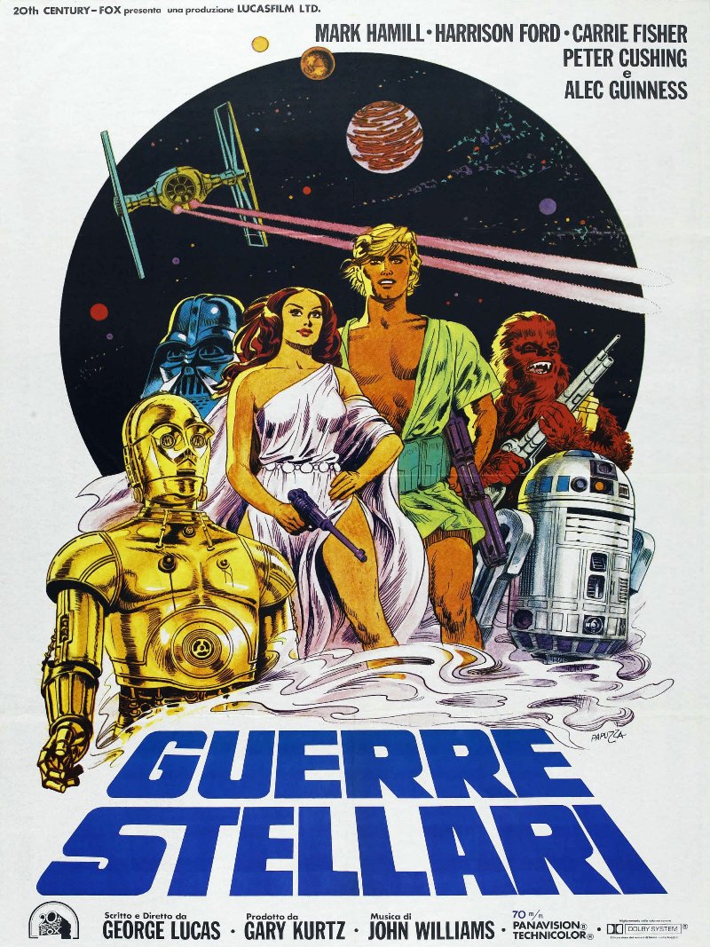 Guerre Stellari paper poster