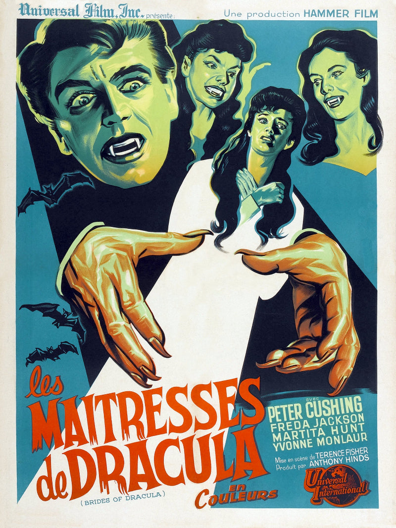 Les maitress de Dracula paper poster