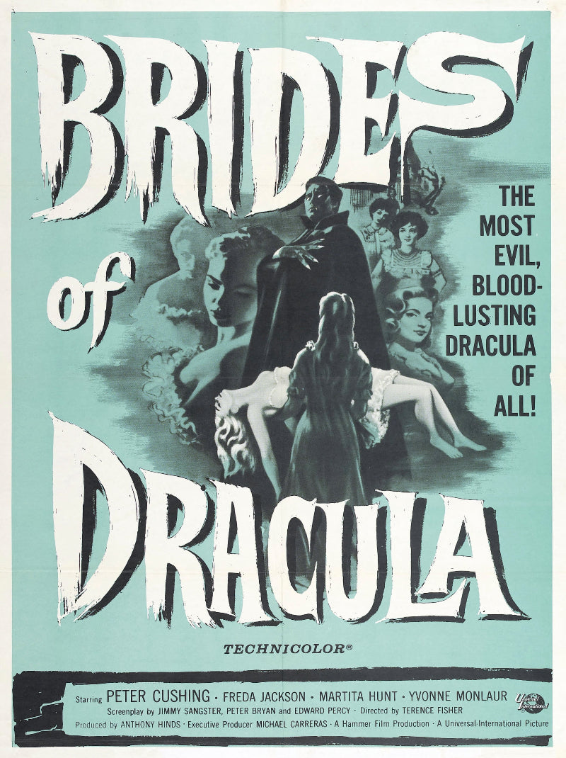 The Brides of Dracula paper poster