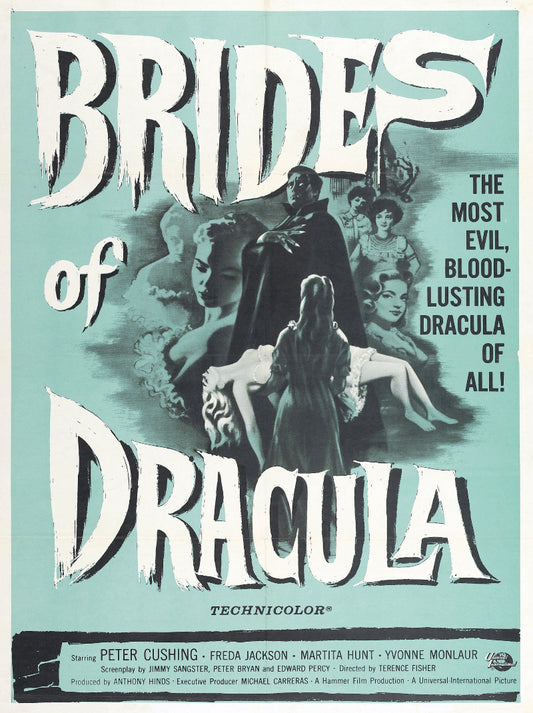 The Brides of Dracula paper poster