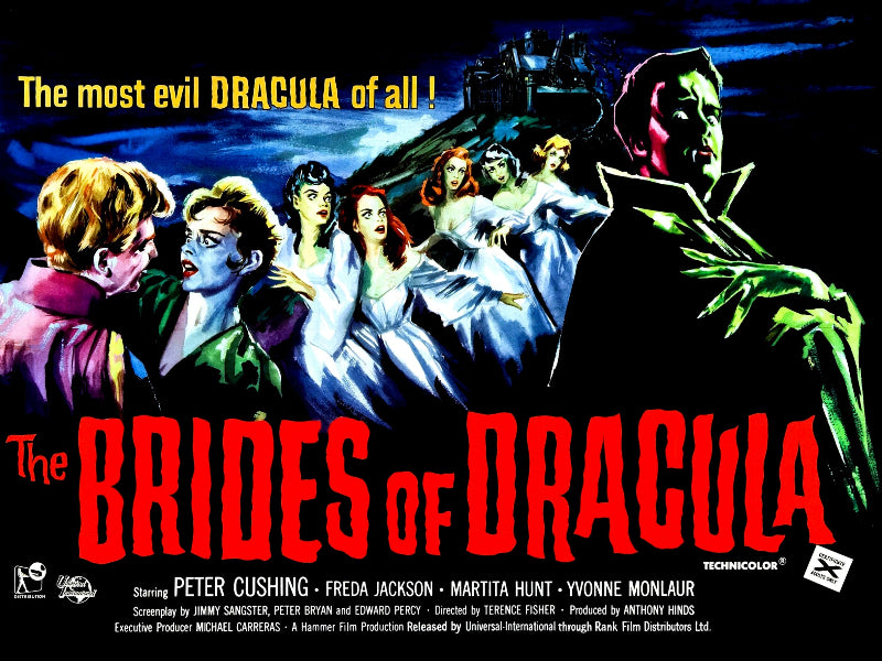 The Brides of Dracula paper poster