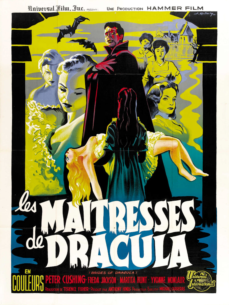 Les maitress de Dracula paper poster