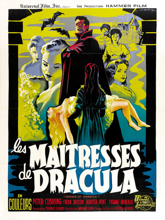 Les maitress de Dracula paper poster
