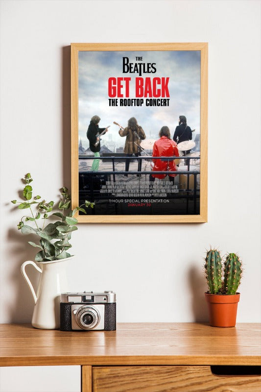 The Beatles Get Back - framed poster