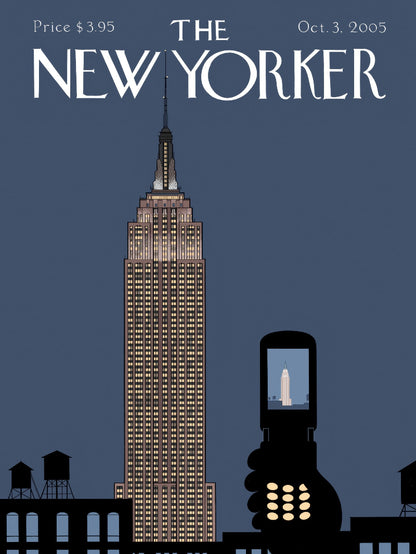 The New Yorker Oct 3 2005 paper poster