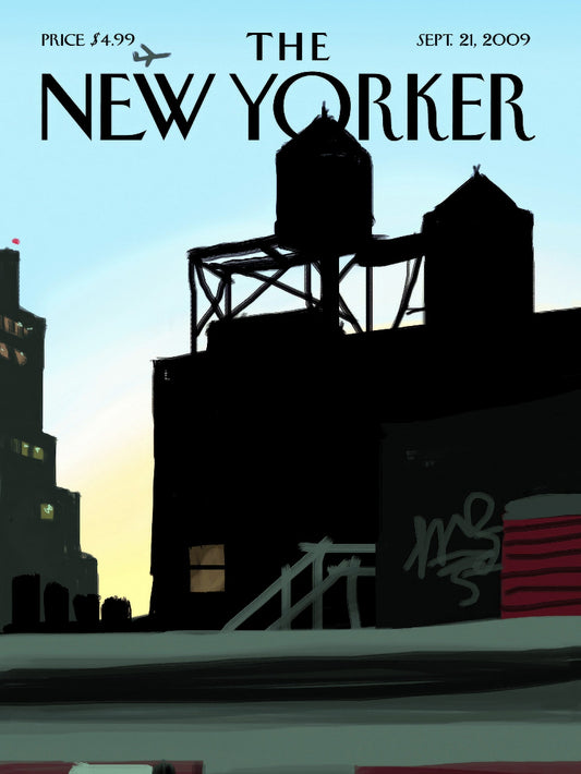 The New Yorker Sept 21 2009 paper poster