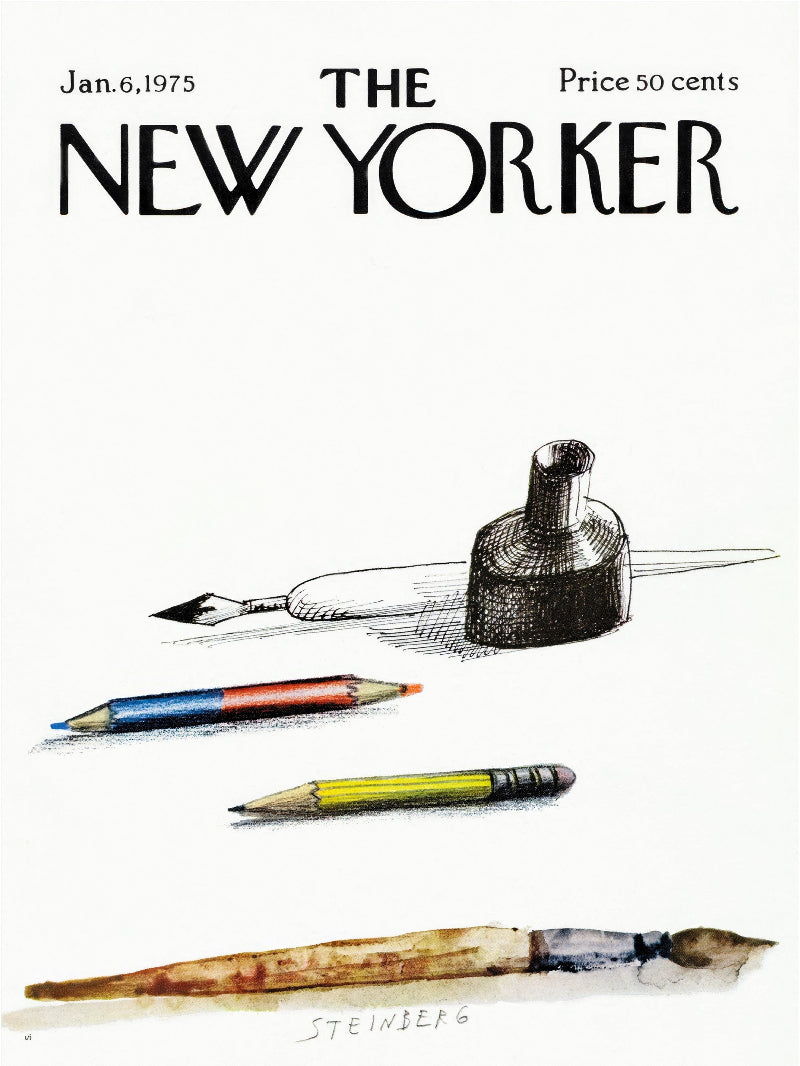 The New Yorker Jan 6 1975 paper poster