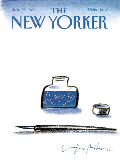The New Yorker Jan 25 1988 paper poster