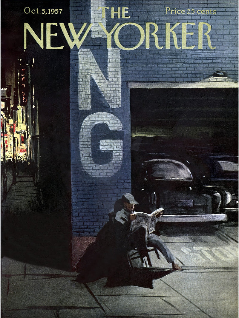 The New Yorker Oct 5 1957 paper poster