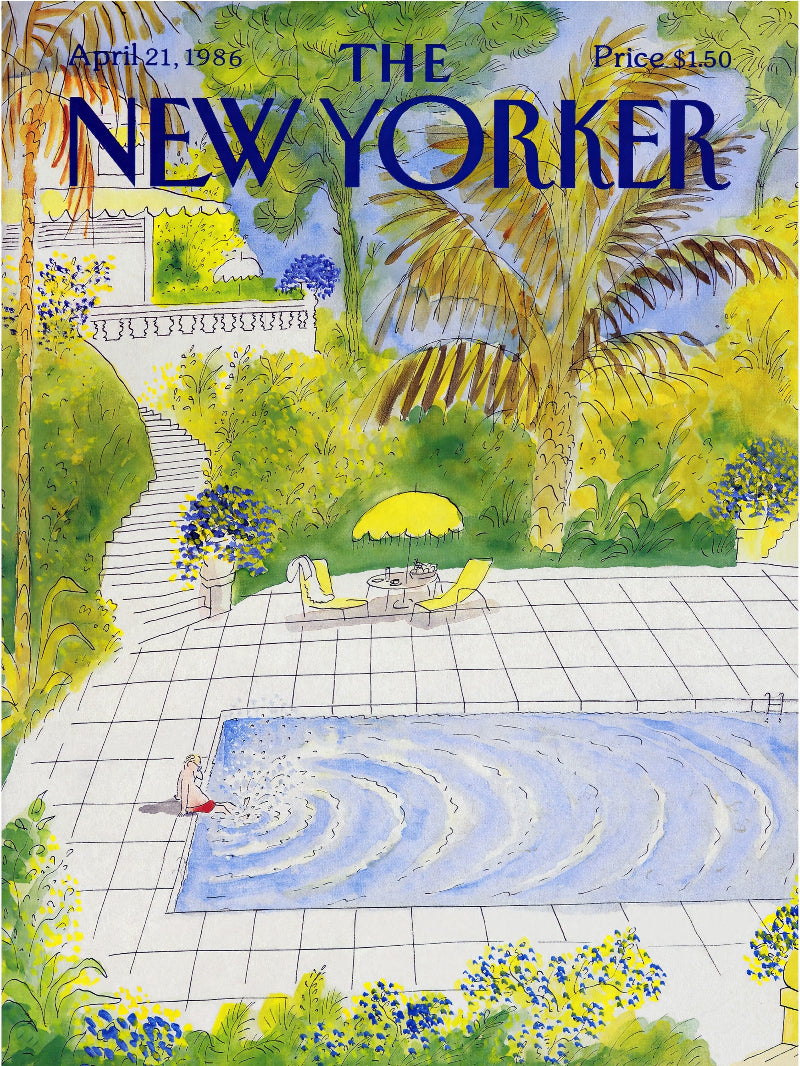The New Yorker April 21 1986 paper poster