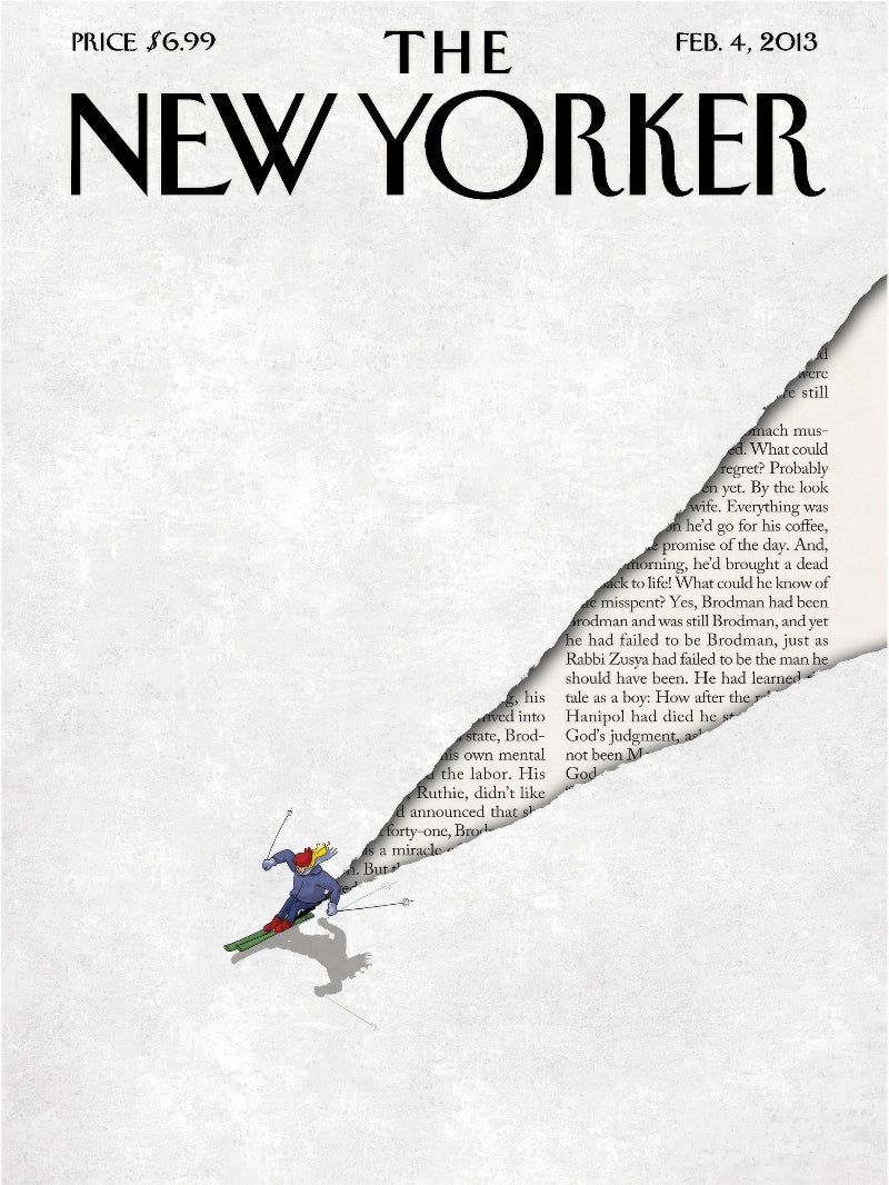 The New Yorker Feb 4 2013 paper poster