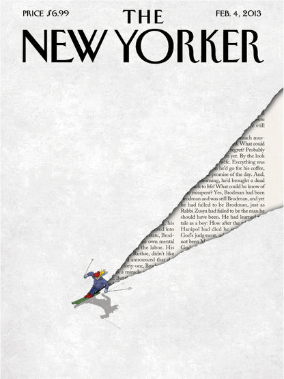 The New Yorker Feb 4 2013 paper poster