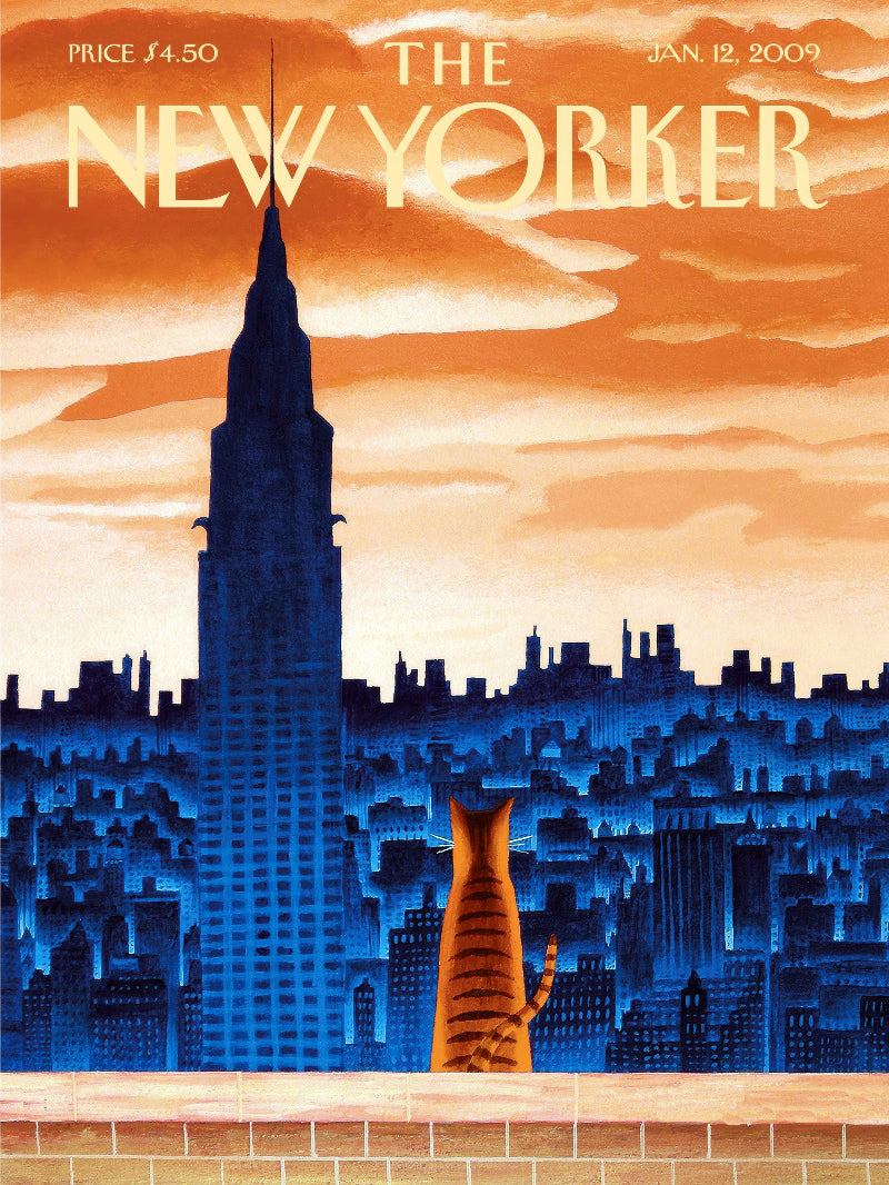 The New Yorker Jan 12 2009 paper poster