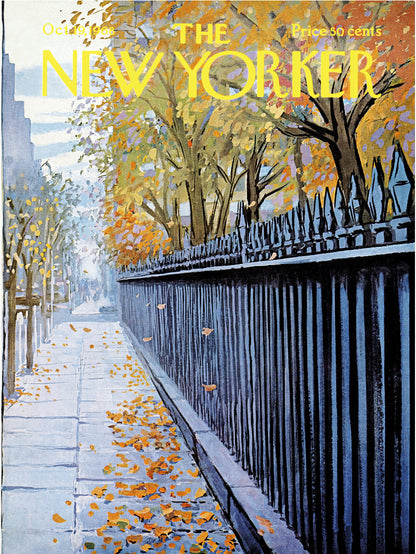 The New Yorker Oct 19 1968 paper poster