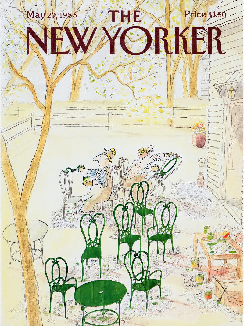 The New Yorker May 20 1985 paper poster