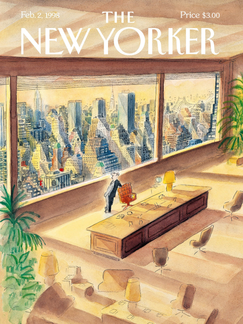 The New Yorker Feb 2 1998 paper poster