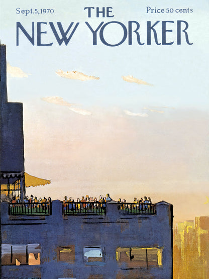 The New Yorker 5th Sept 1970 paper poster