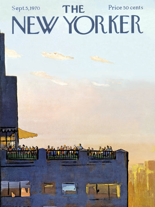 The New Yorker 5th Sept 1970 paper poster