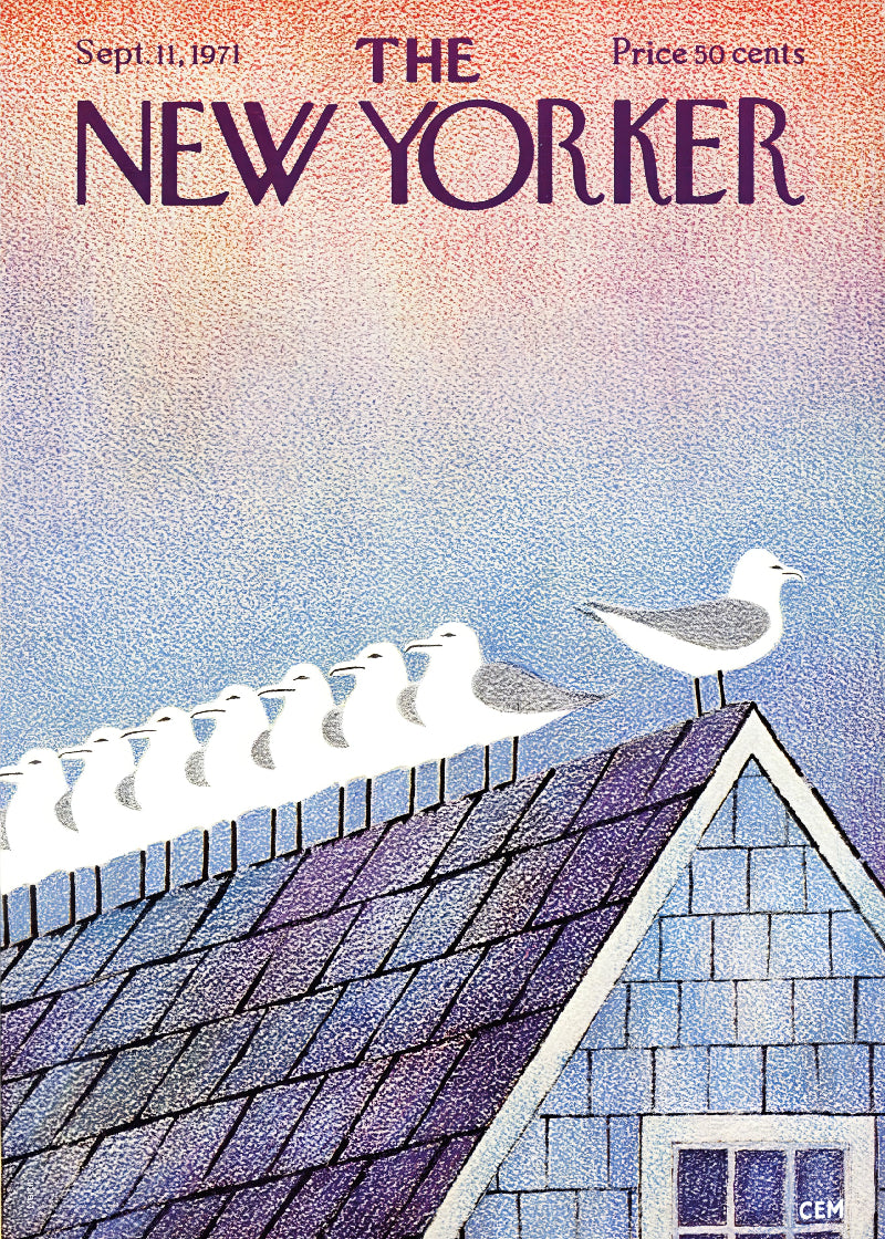 The New Yorker 11th Sept 1971 paper poster