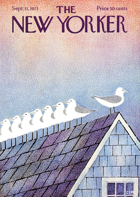 The New Yorker 11th Sept 1971 paper poster
