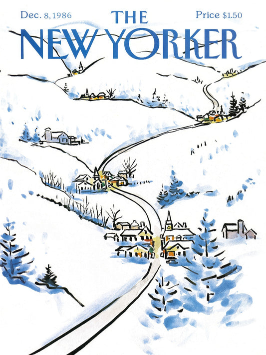 The New Yorker Dec 8 1986 paper poster