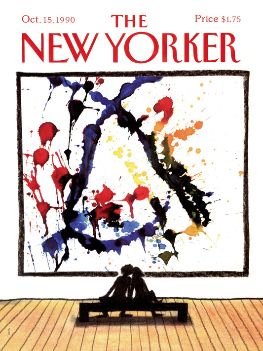The New Yorker 15th Oct 1990 paper poster