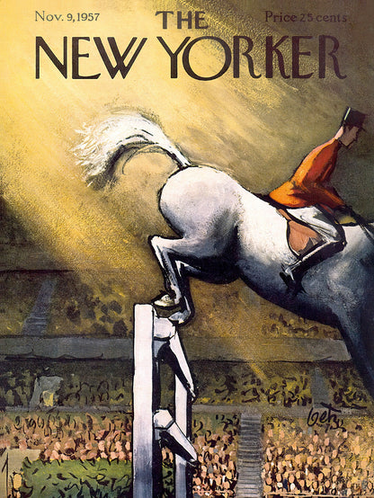 The New Yorker 9 Nov 1957 paper poster