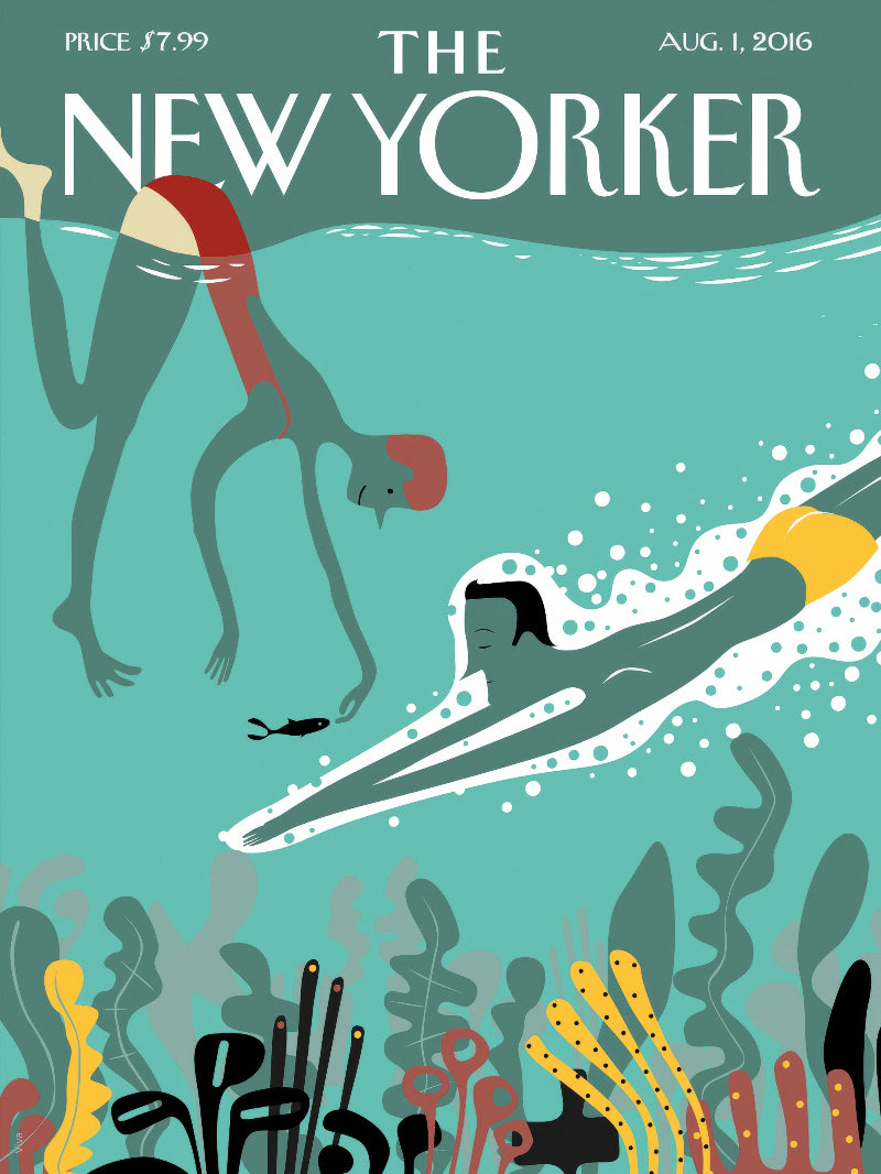 The New Yorker 1 Aug 2016 paper poster