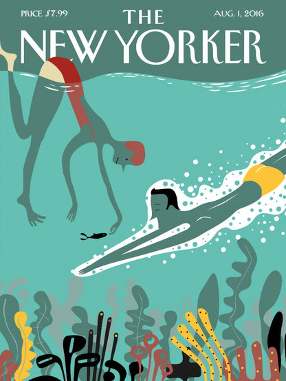 The New Yorker 1 Aug 2016 paper poster