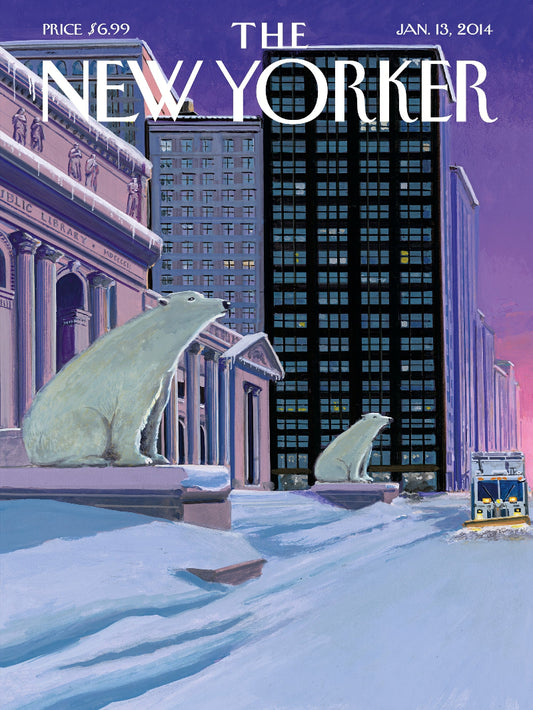 The New Yorker Jan 13 2014 paper poster