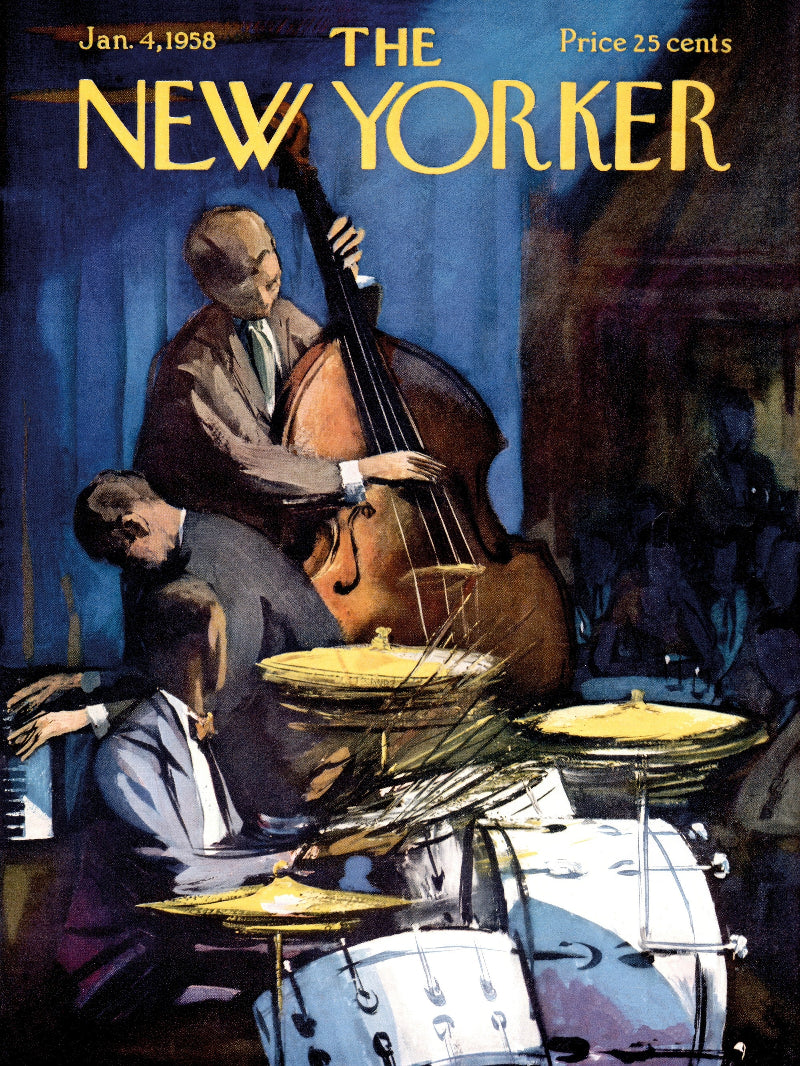 The New Yorker Jan 4 1958 paper poster