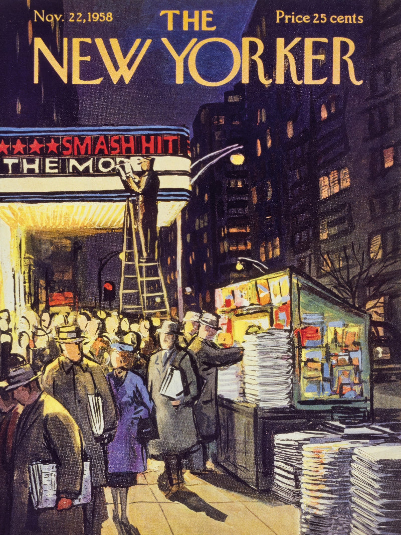The New Yorker Nov 22 1958 paper poster