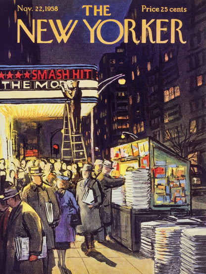 The New Yorker Nov 22 1958 paper poster