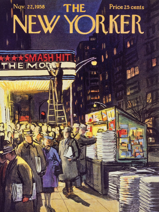 The New Yorker Nov 22 1958 paper poster
