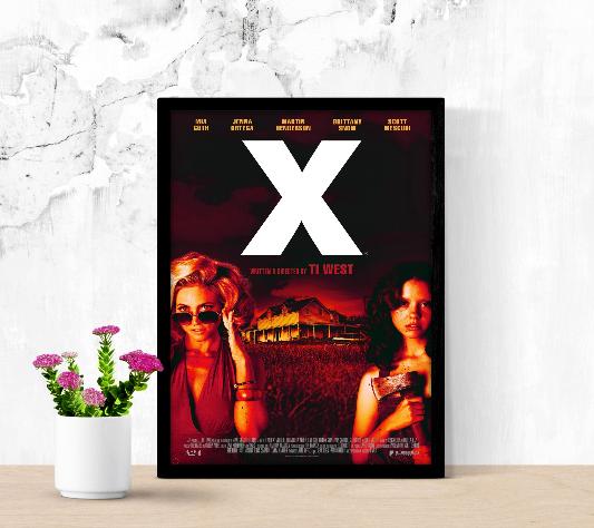 X framed poster