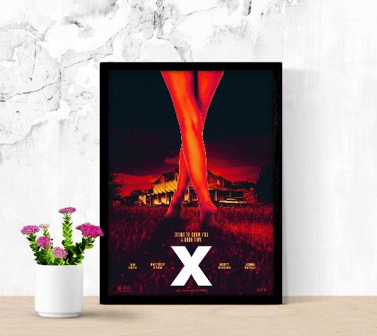 X framed poster