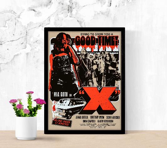 X framed poster