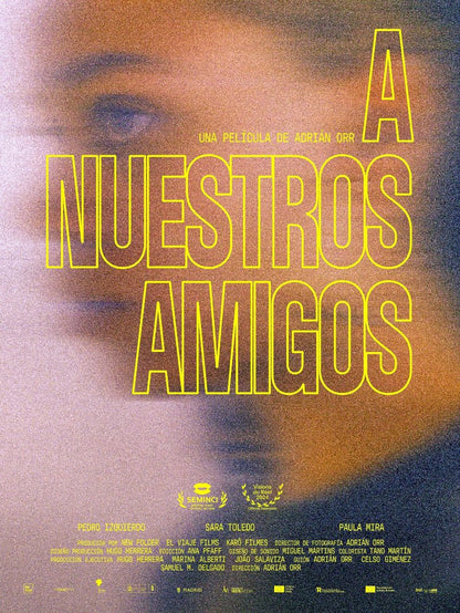 A nuestros amigos paper poster