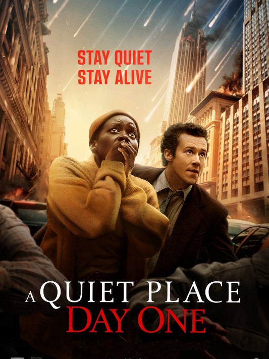 A Quiet Place Day One paper poster