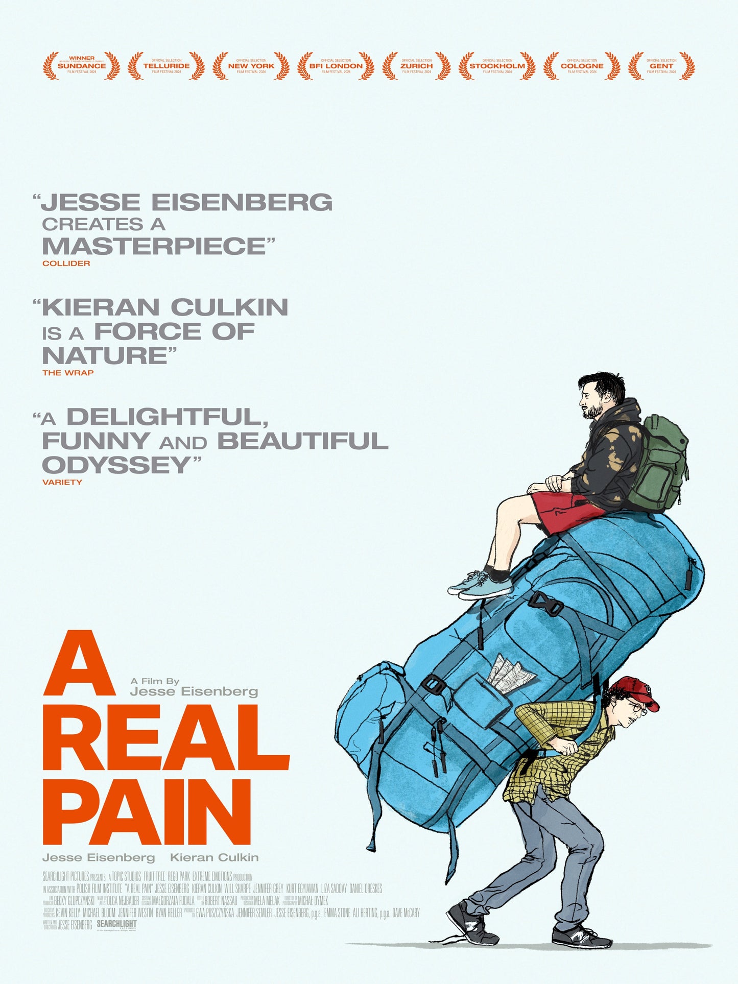 A Real Pain - paper poster