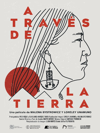 A través de la tierra paper poster