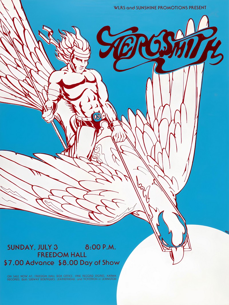 Aerosmith Live Concert at Freedom Hall paper poster