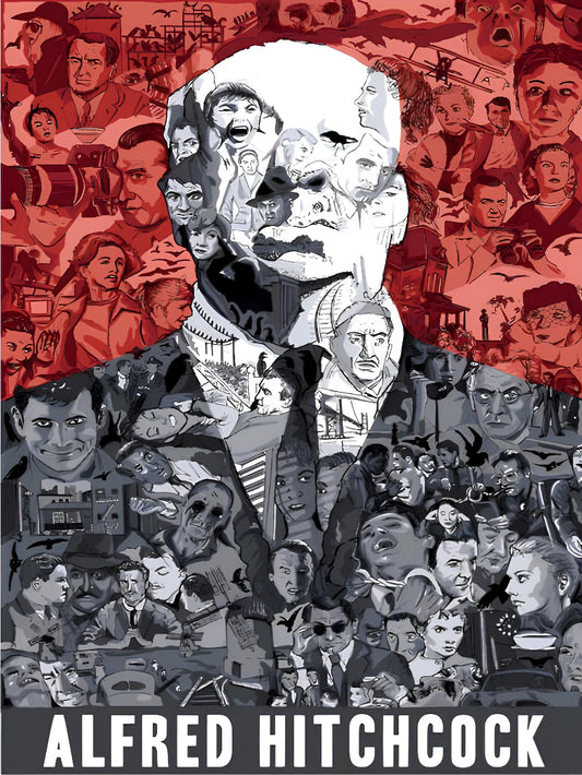 Alfred Hitchcock Cinematic Wall Art paper poster