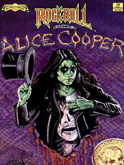Alice Cooper Rock n' Roll paper poster
