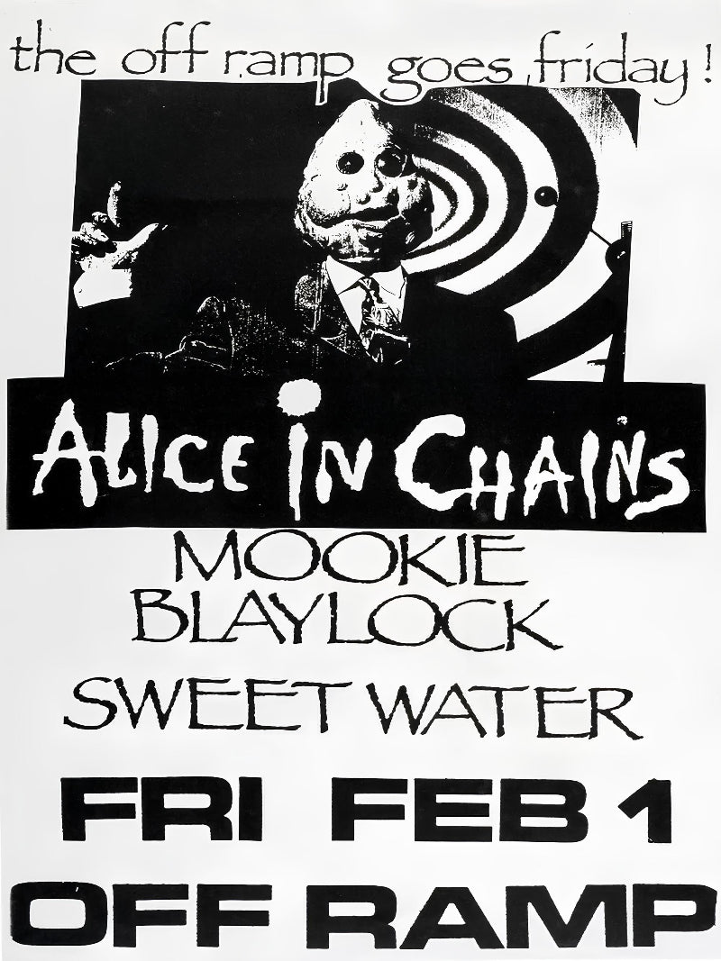 Alice in Chains Mookie Blaylock Sweet Water paper poster