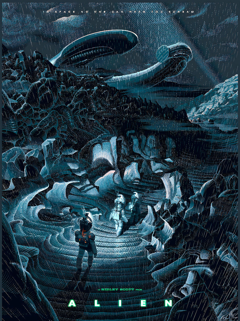 Alien Cinematic Wall Art paper poster