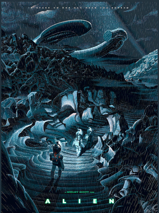 Alien Cinematic Wall Art paper poster