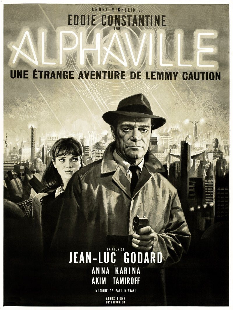 Alphaville une étrange aventure de Lemmy Caution paper poster