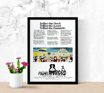 Amarcord framed poster