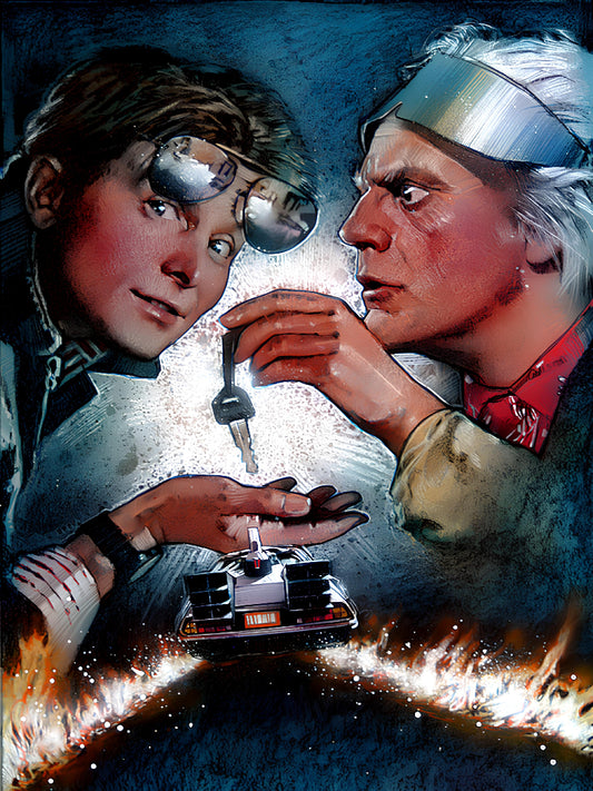 Back To The Future paper poster